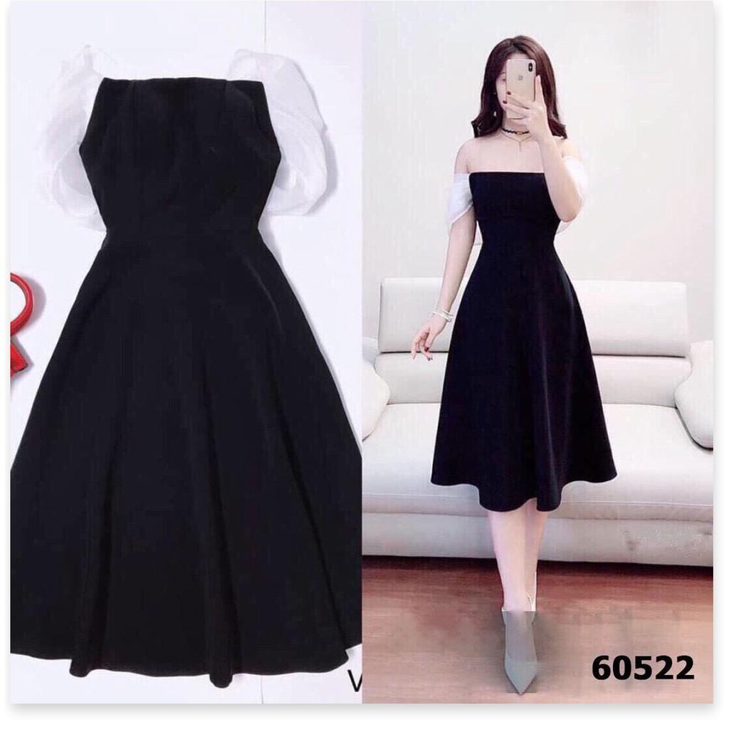 Đầm xòe tiểu thư phối voan cực đẹp