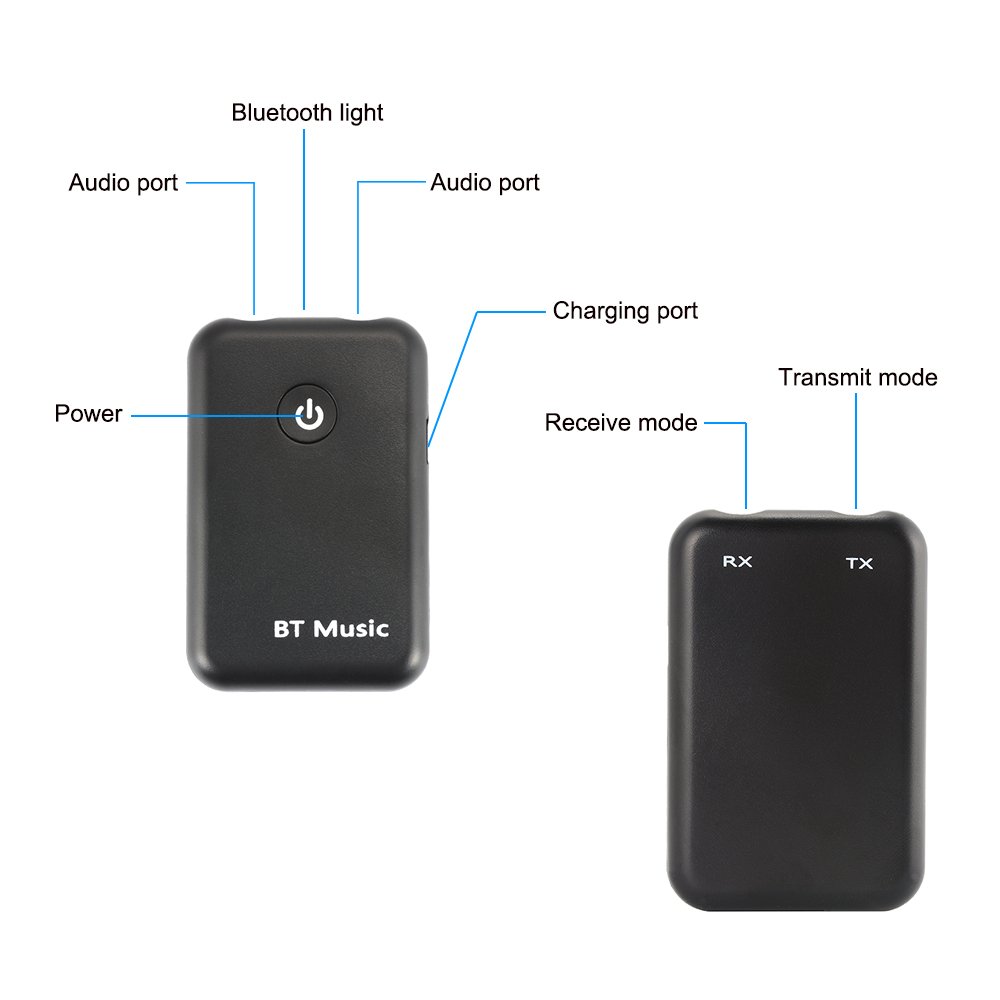 Hàng Chính Hãng - Bộ Thu Phát Bluetooth 2 in 1 YPF-03JA Bluetooth 4.2 Khoảng Cách Kết Nối 10-15m Chế Độ Chuyển Đổi Linh Hoạt Tương Thích Rộng Rãi Công Nghệ aptX Low Latency Pin Lithium 300mAh 8 Tiếng Nhỏ Gọn Kết Nối Dễ Dàng - ROGTZ