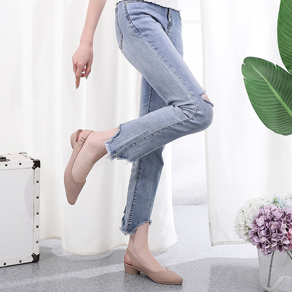 Sandal nữ đi mưa Alina cao 3.5p thời trang mới nhất V289