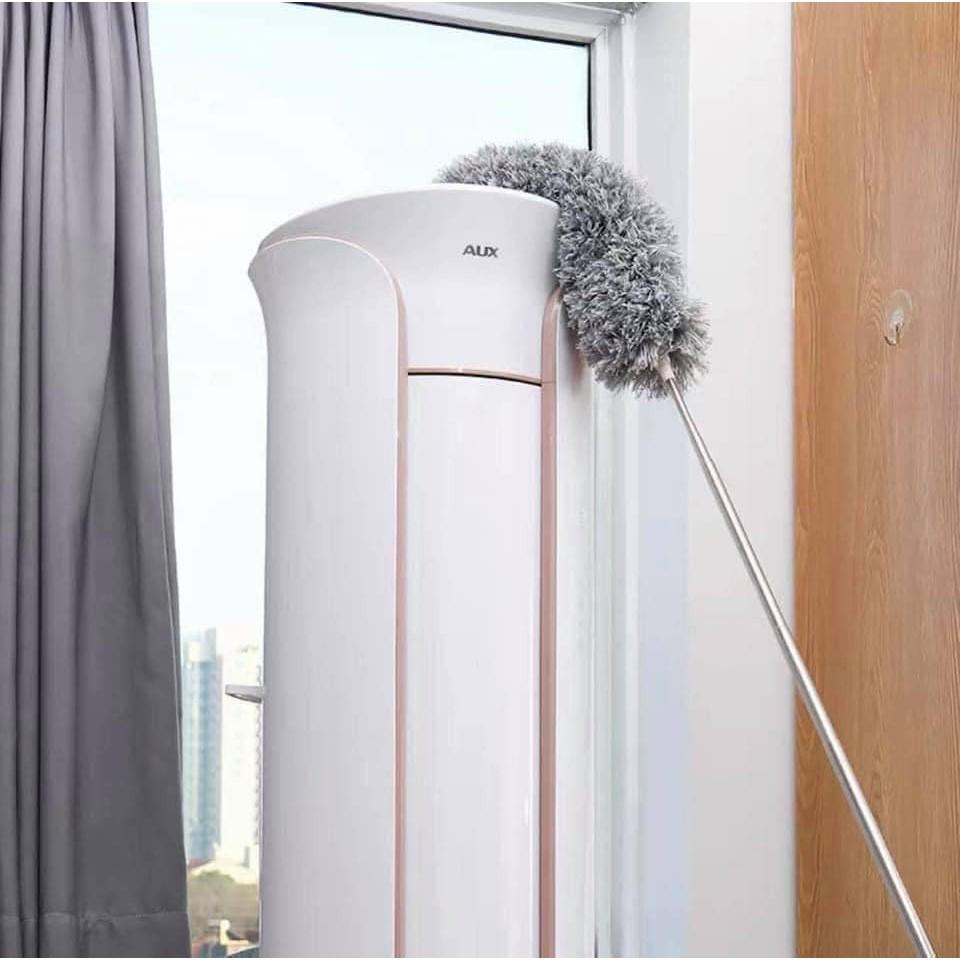 Chổi quét bụi cán inox dài rút gọn