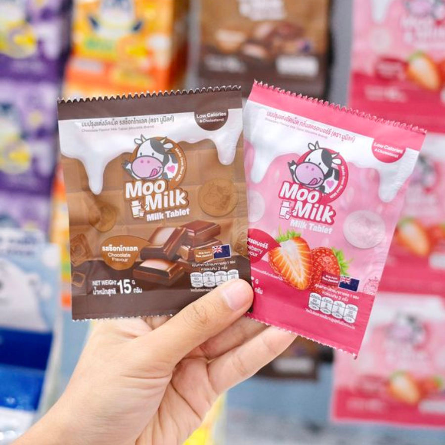 Kẹo Sữa Bò Moo Milk – Thơm Ngon, Bổ Dưỡng Từ Sữa New Zealand - Gói 25g [Hàng Thái Lan