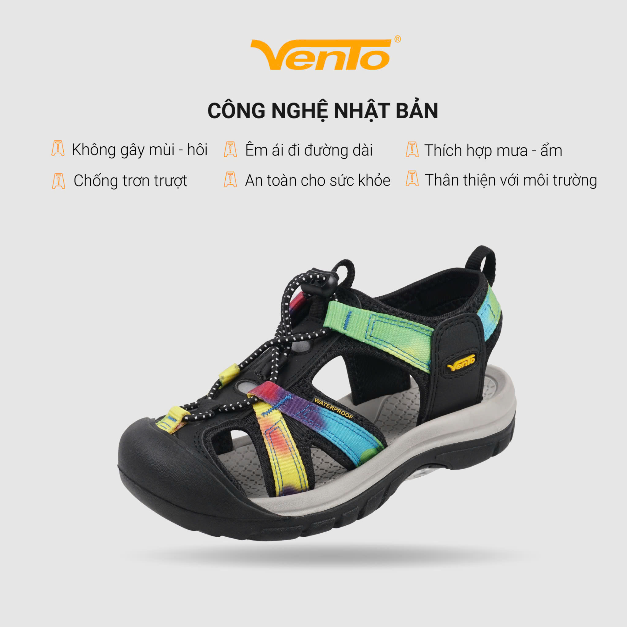 Giày dép Sandal Bít Mũi dã ngoại trekking VENTO ALPHA I SD08001