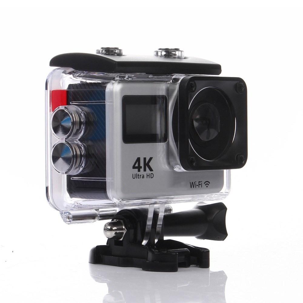 Camera hành động 4K Ultra HD Double IPS LCD WiFi 20MP 170D 30M GO Waterproof Pro Sport DV Mũ bảo hiểm Mũ bảo hiểm Allwinner H3