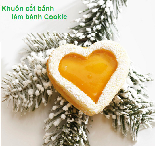 Bộ 12 Khuôn làm bánh, khuôn tạo hình bánh Cookie kiểu dáng đáng yêu hình ngôi sao, trái tim, bông hoa và vòng tròn xinh xắn GD230-KhuonBanh 