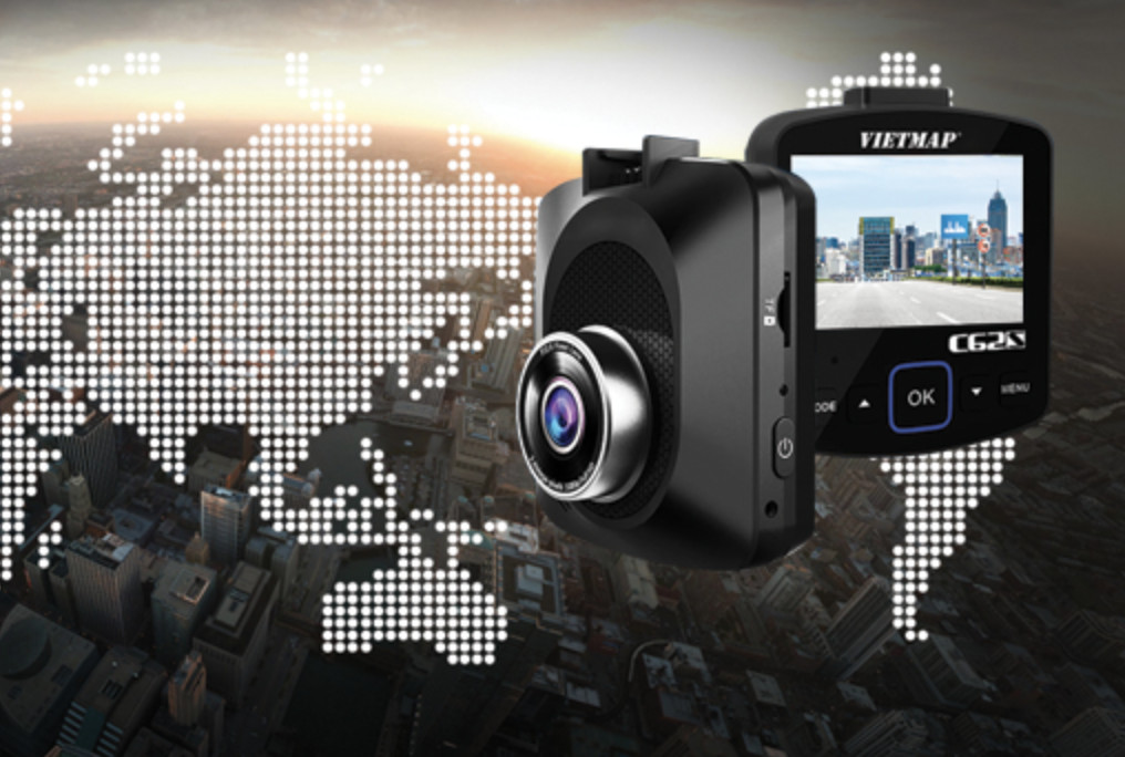 Camera Hành Trình Ô tô VietMap C62S độ phân giải Ultra HD 4K - Ghi Hình Trước Sau Tích Hợp Cảnh Báo Giao Thông Bằng Giọng Nói + Wifi + Thẻ Nhớ 16GB - Hàng Chính Hãng Công ty