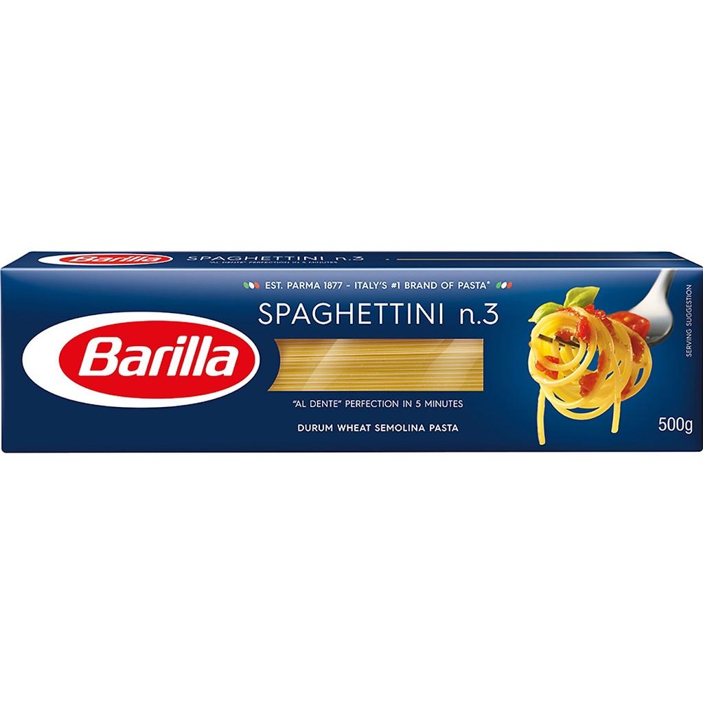 Mỳ Barilla sợi hình ống các cỡ Spaghetti No.5-500g