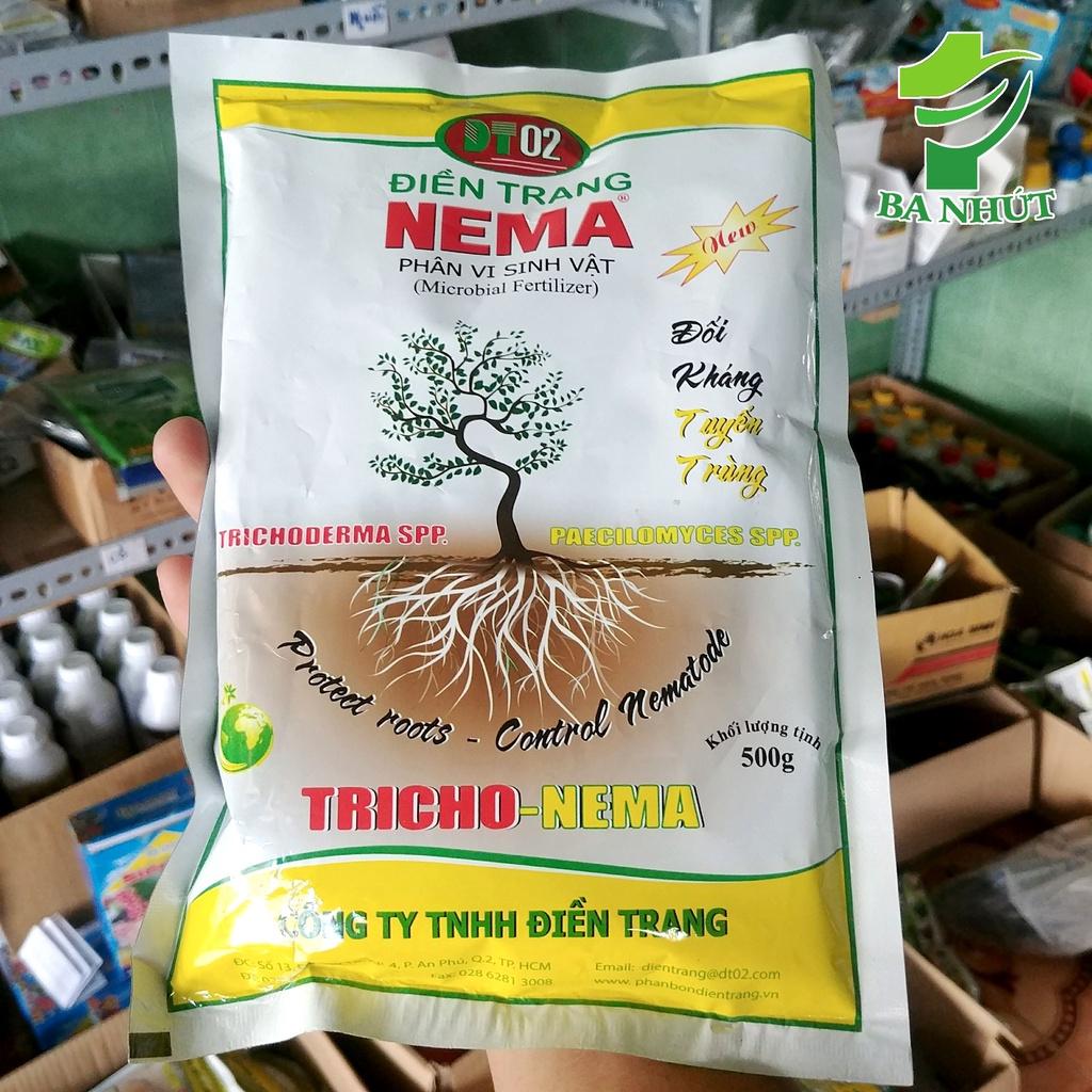 Phân Vi Sinh Vật ĐIỀN TRANG Tricho NEMA gói 500g Bảo Vệ Bộ Rễ - Đối Kháng Tuyến Trùng - Tăng Năng Suất - Tăng Chất Lượng