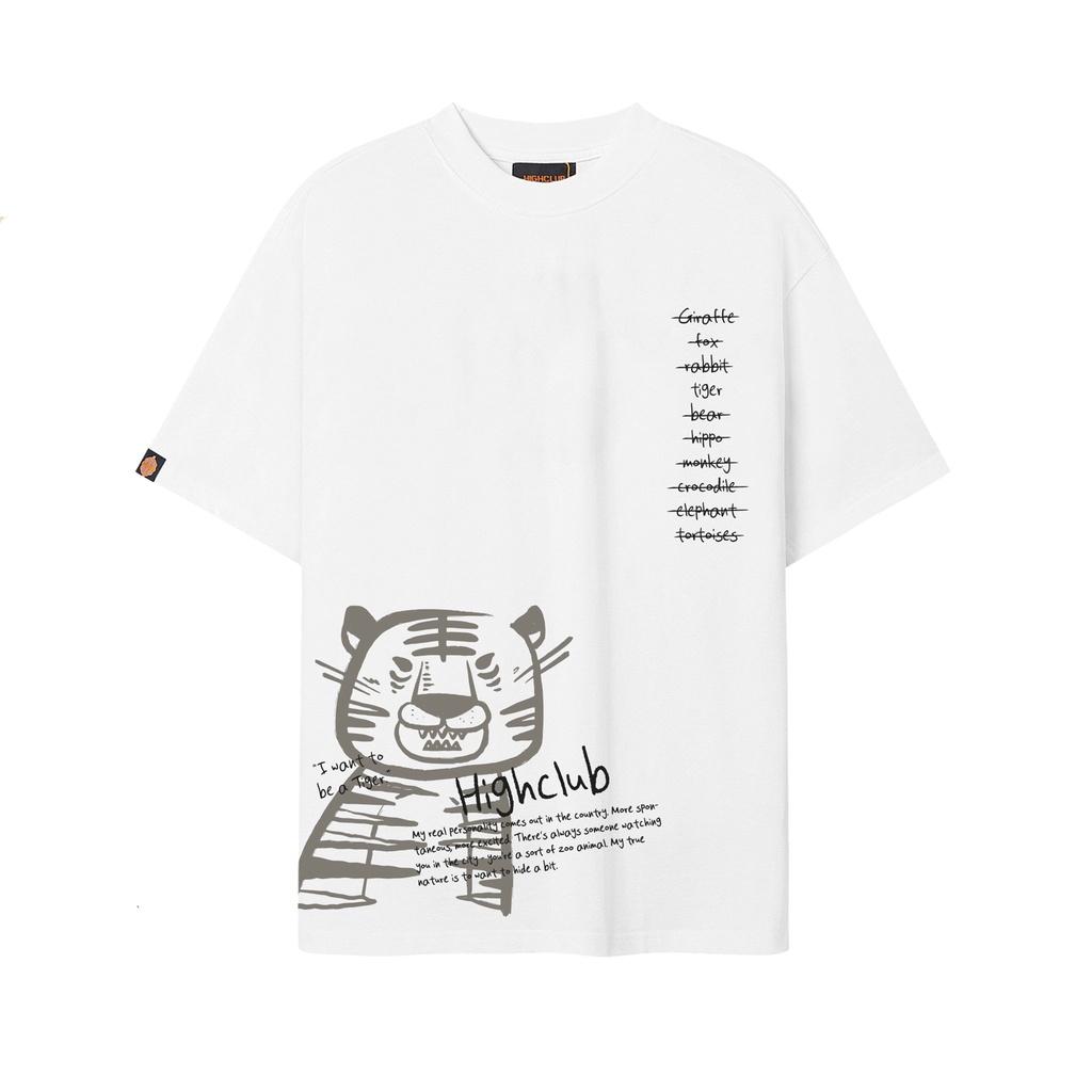 Áo Thun THE ZOO Tay Lỡ Unisex Nam/Nữ Đen/Trắng Cổ Tròn - HIGHCLUB