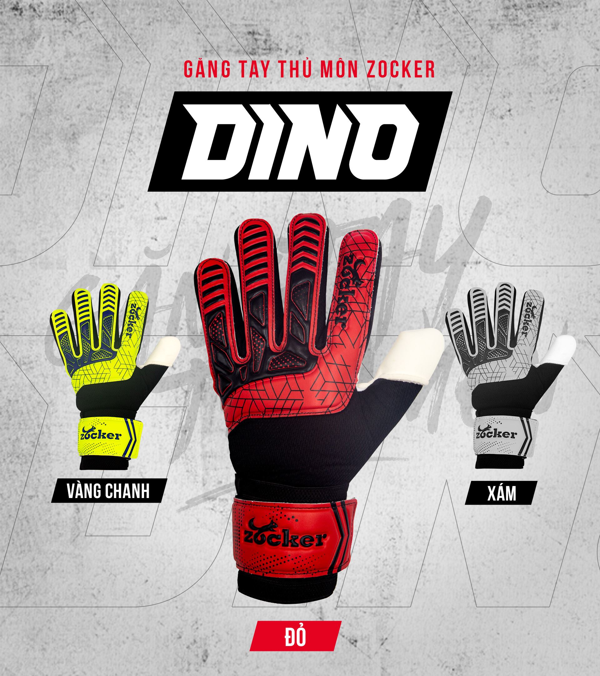 Găng Tay Thủ Môn Zocker Gloves Dino