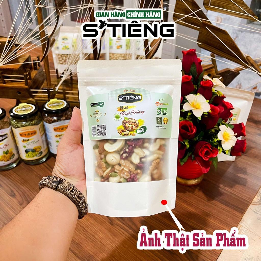 500Gr Hạt Dinh Dưỡng STIENG Mix Nuts 6 Loại Hạt Sấy Chín, Ngủ Cốc Granola Ăn Kiêm Giảm Cân,Macca, Hạnh Nhân, Óc Chó, Hạt Điều, Hạt Bí...