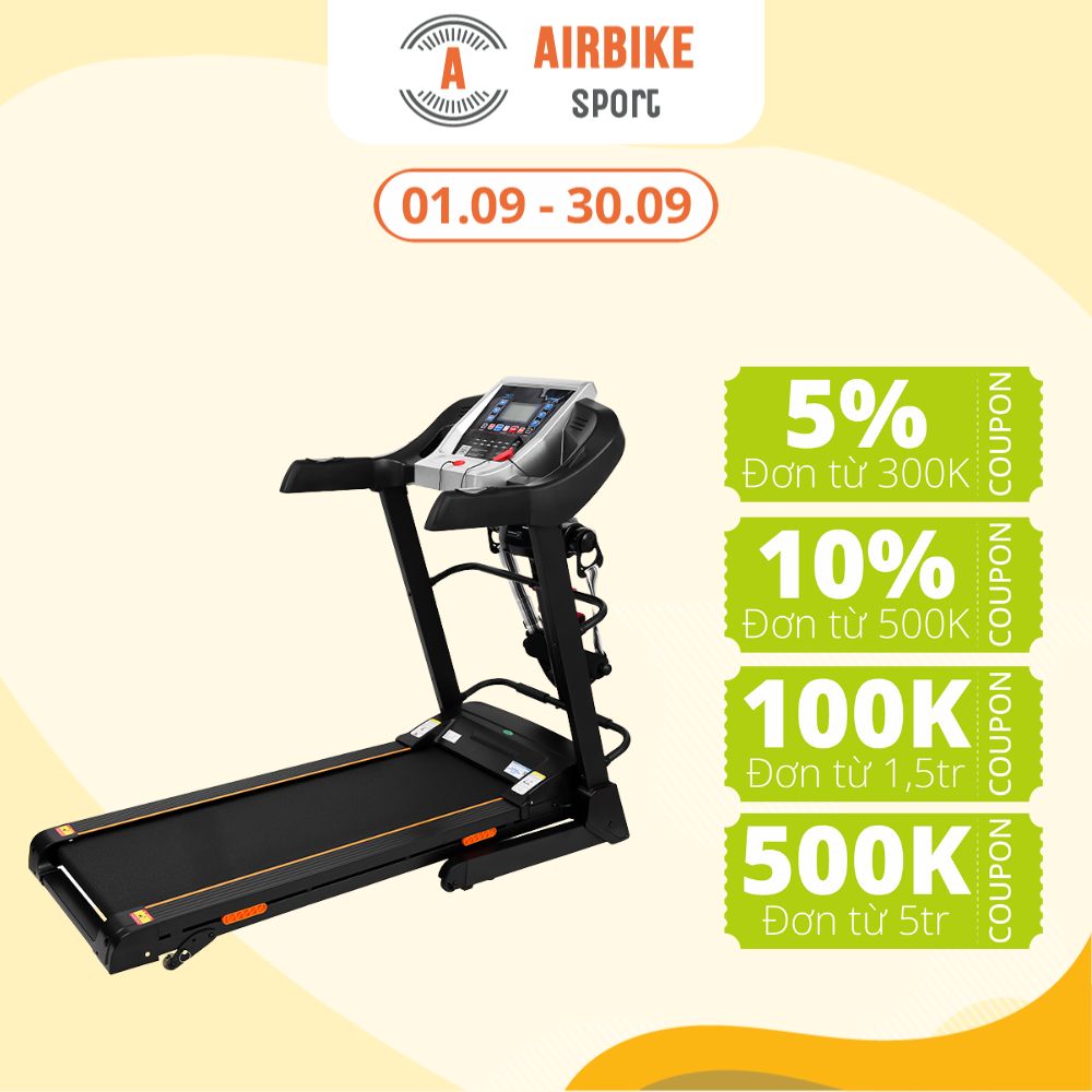 Máy chạy bộ Airbike Sport thảm rộng 420mm - Hàng chính hãng - MK277