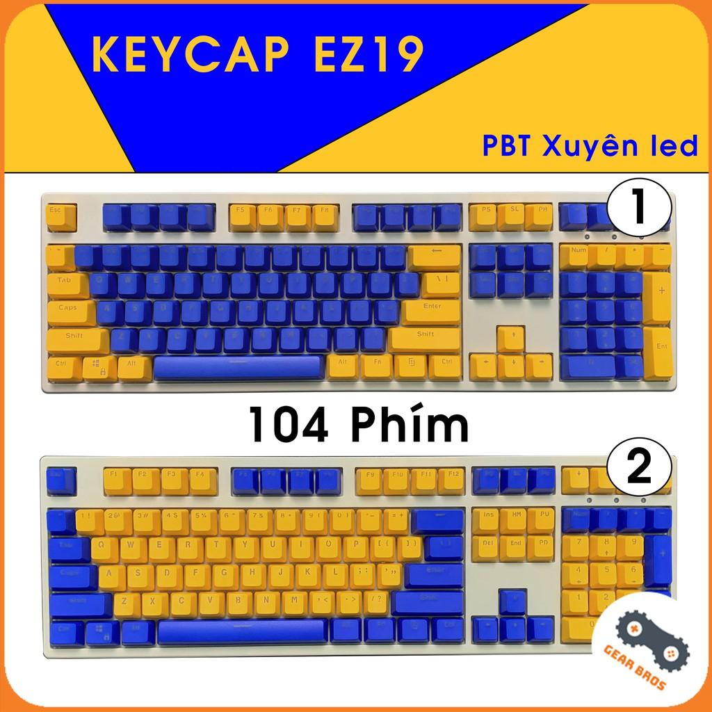 Keycap Cho Bàn Phím Cơ Chất Liệu PBT Xuyên Led EZ-19