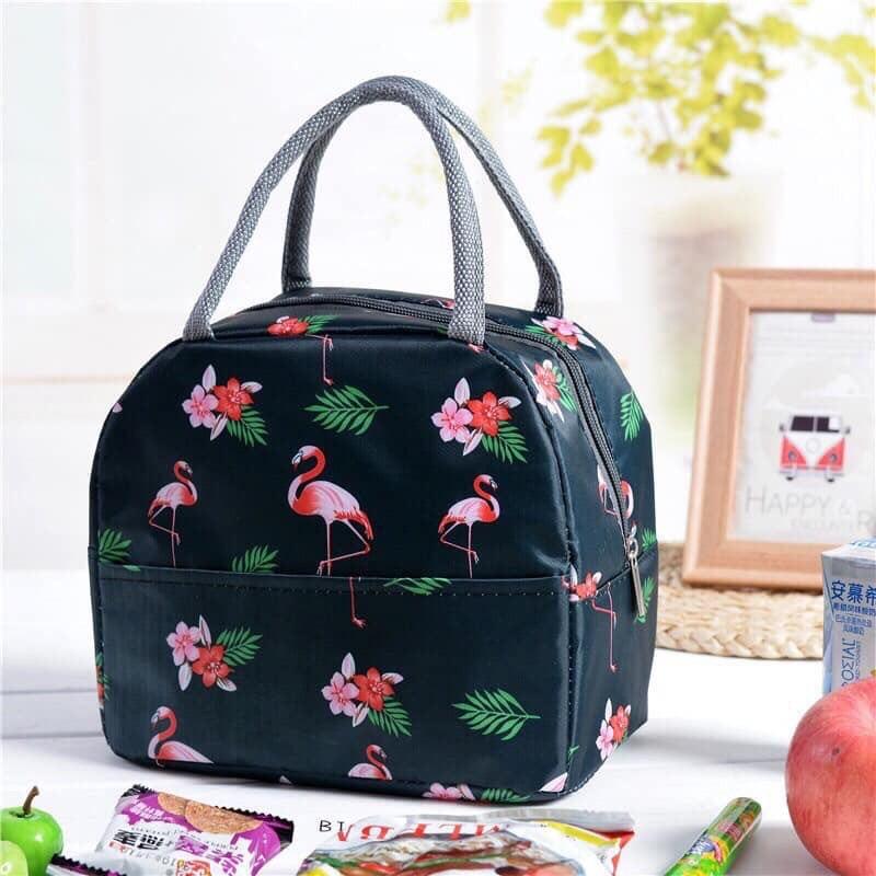 Giỏ xách 2 quai đựng thức ăn cách nhiệt xinh xắn
