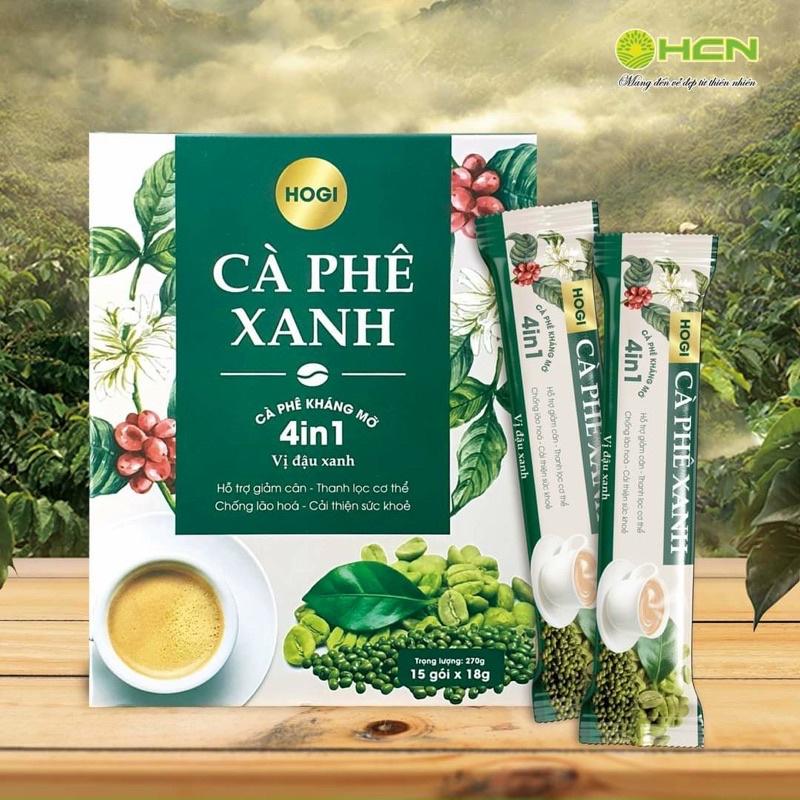 Cà phê xanh giảm cân hộp 15 gói mỗi gói 18gam