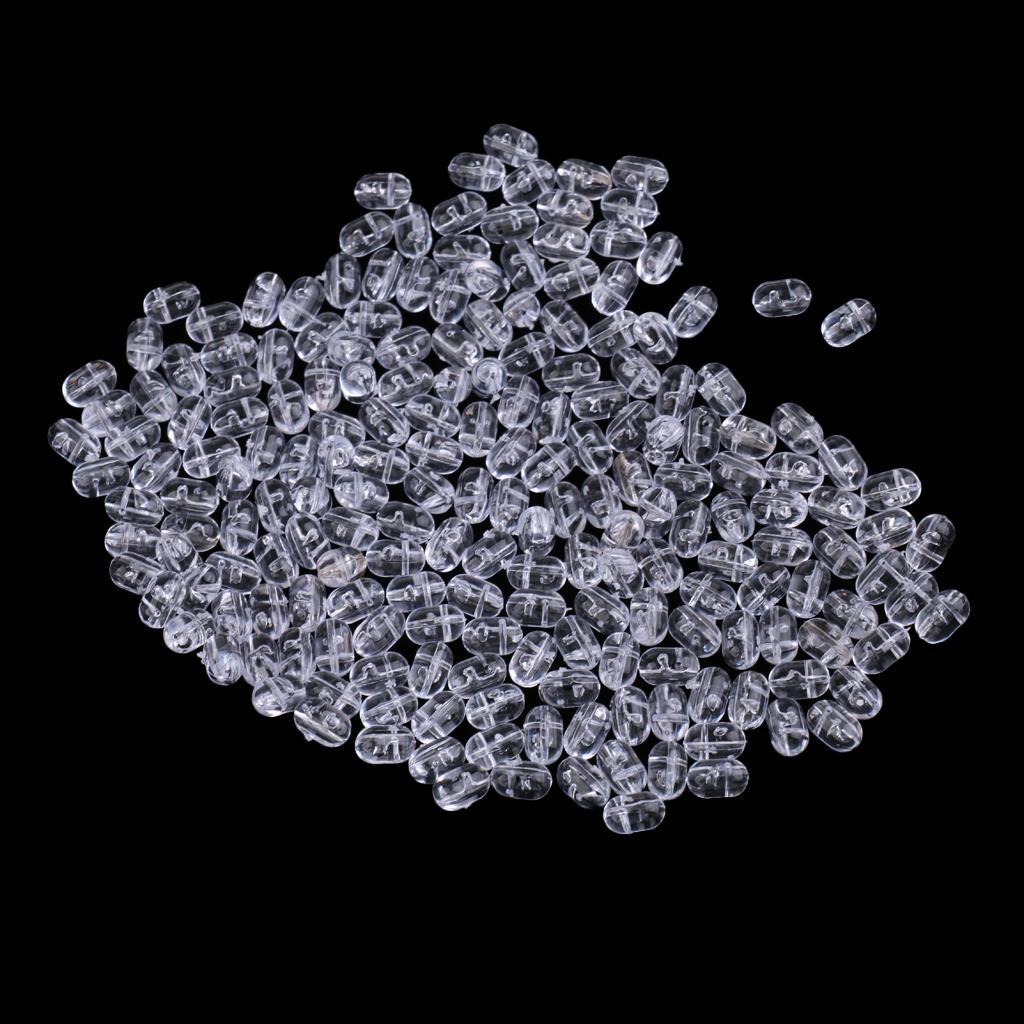 200pcs Oval Fishing Beads Carp Sea Fishing Rig Beads Hook Line Connector