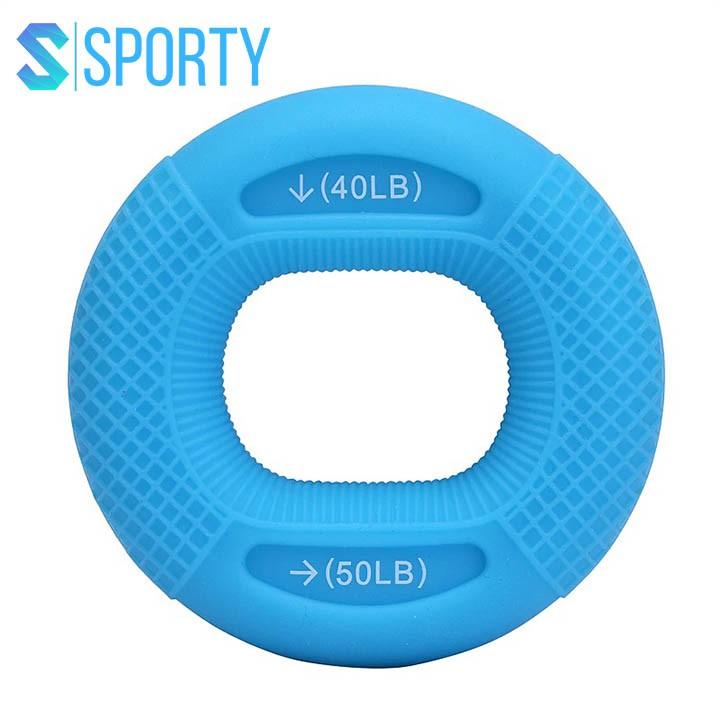 Vòng tròn cao su silicon, dụng cụ bóp tập cơ tay Sporty store luyện tập sức mạnh ngón tay