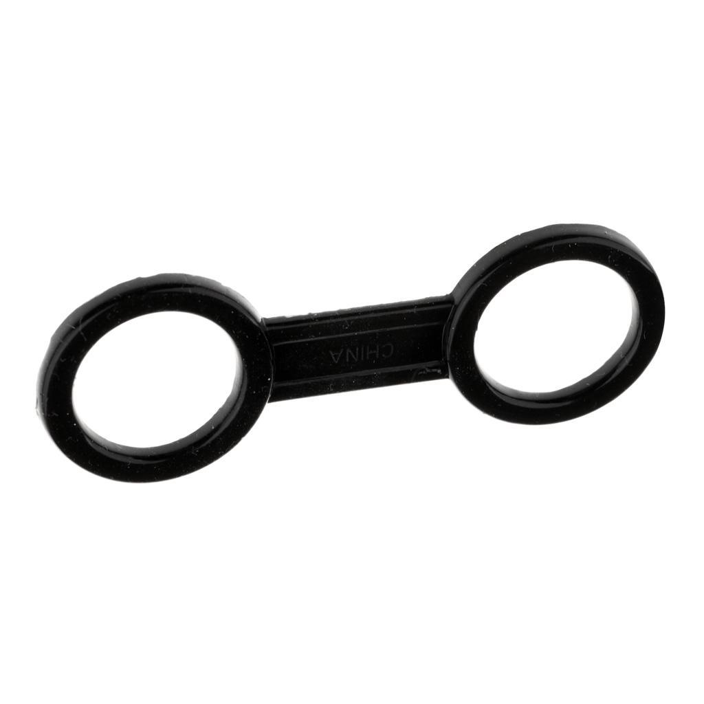 2Pcs Silicone Snorkel Keeper Swimming Goggles Mask Strap Belt Clip Holder