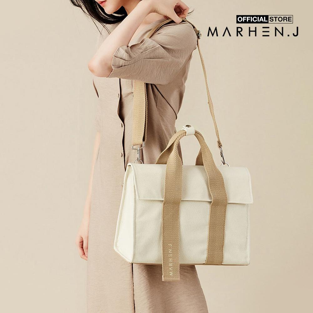 Marhen.J - Túi đeo vai chữ nhật nắp gập Roy Neutral MJ19DROY27-NT