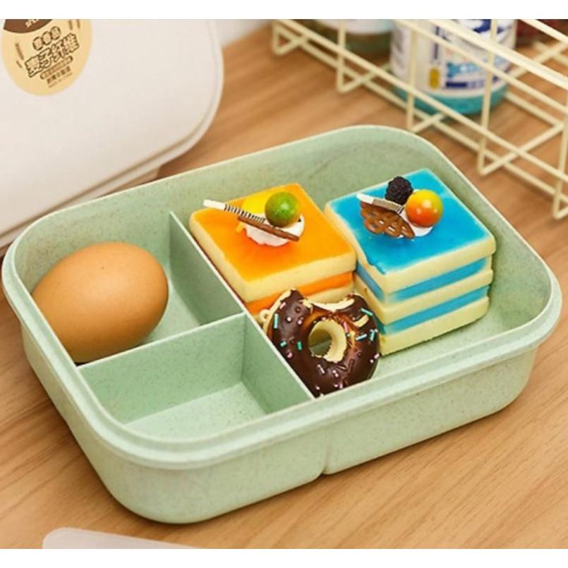 Hộp đựng cơm 3 ngăn lúa mạch