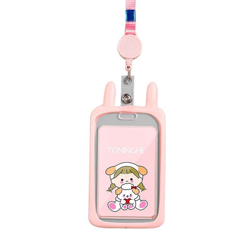 Tmdbyx Dây Đeo Thẻ Học Sinh/Sinh Viên Trong Suốt Mềm Mại Có Thể Thu Gọn 37.7cm