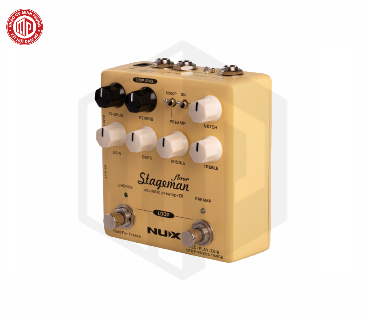 Phơ, Bộ khuếch đại âm thanh, Stageman Floor - Nux NAP-5 (NAP5) - Acoustic Preamp &amp; DI, Amplifier's Natural Sound - Hàng chính hãng