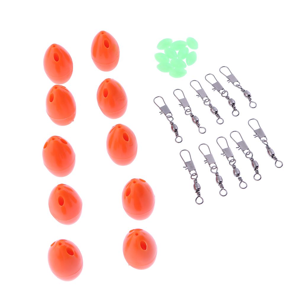 10pcs Floating Carp Coarse Trout Bass Sea Lure Fishing Tackle Orange