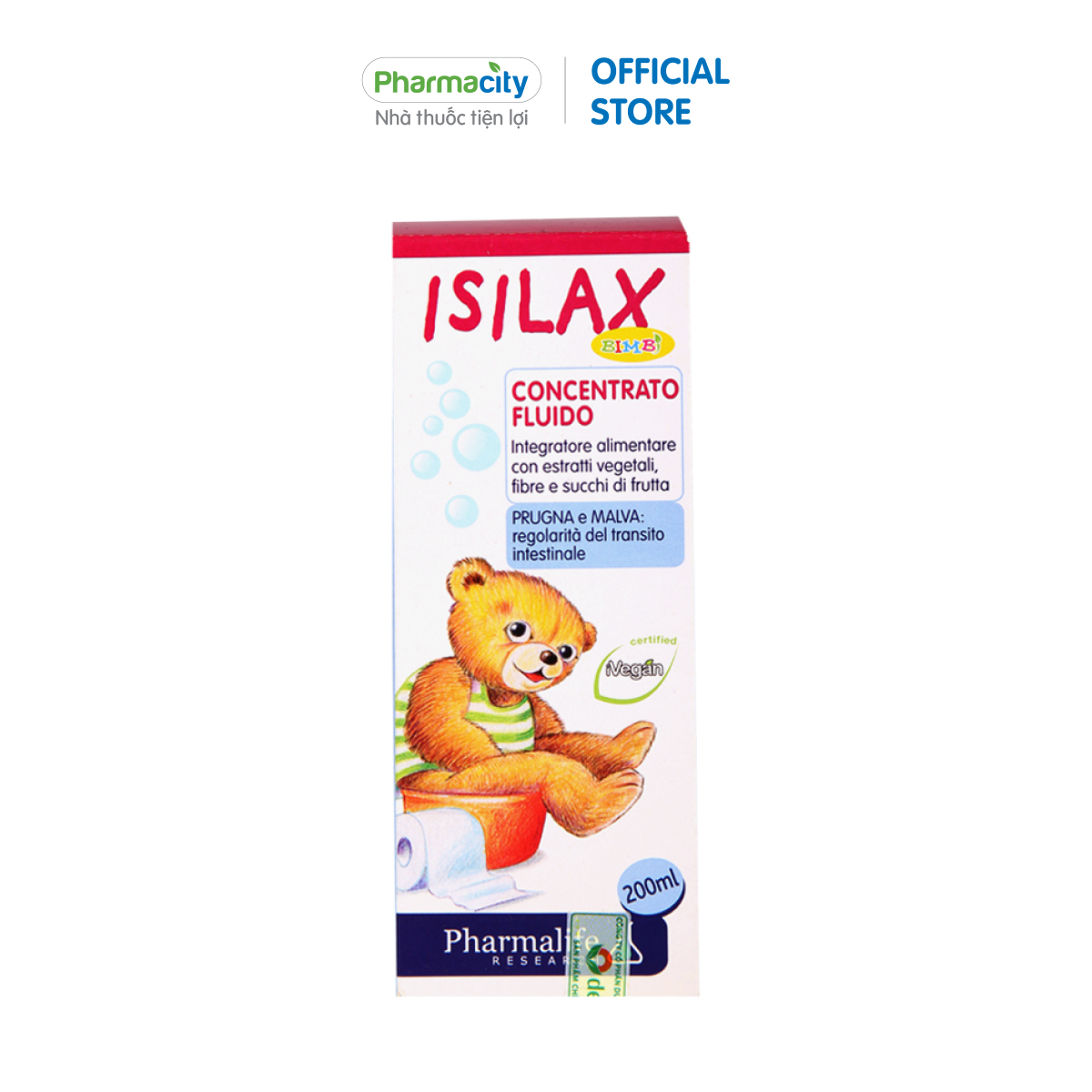 Thực phẩm bảo vệ sức khỏe hỗ trợ giảm táo bón cho bé Isilax Bimbi (200ml)