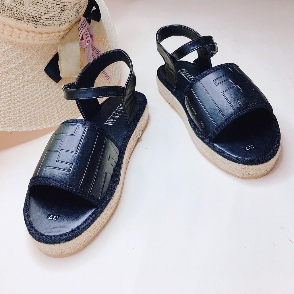 Giày sandal xuồng đen xinh xắn-X65