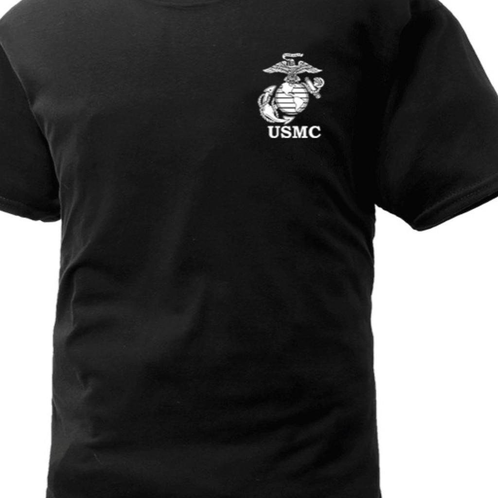 Áo thun USMC_chiến thuật_dã ngoại - xanh lính, xanh lính