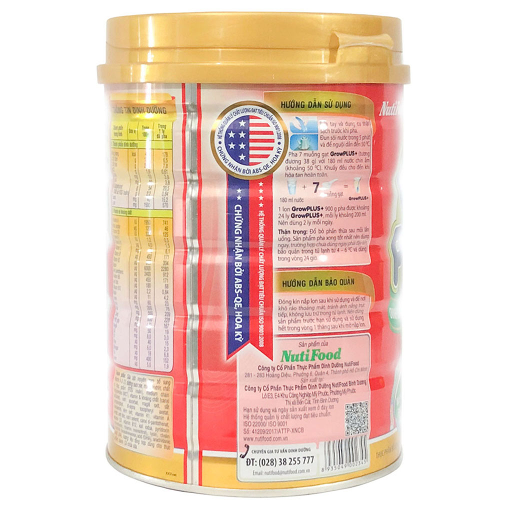 Sữa Bột Nutifood Grow Plus+ Đỏ