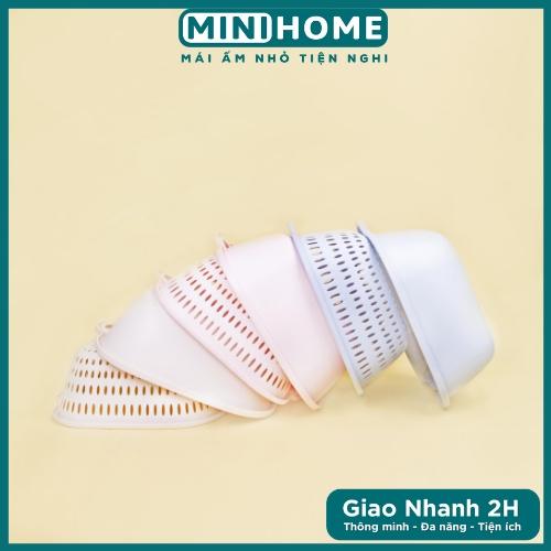 Combo Thau rổ 2 Lớp Việt Nhật Bằng Nhựa Kèm Rổ Đựng Và Chậu Hứng Nước Rau Củ Cao Cấp (Có phân loại