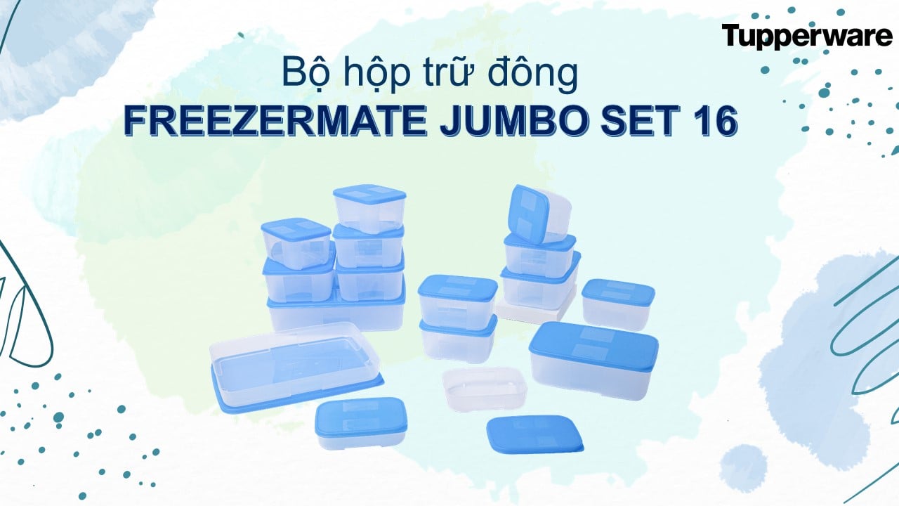 Bộ Trữ Đông Tupperware Freezermate Jumbo Set 16