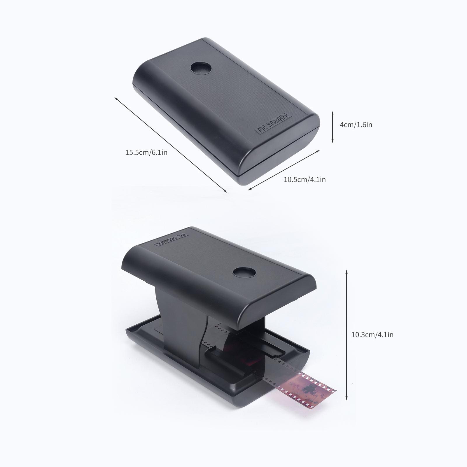 TON169 Mobile Film and Slide Scanner for 35 Negatives and Slides with LED Backlight Free APP Foldable Novelty Scanner