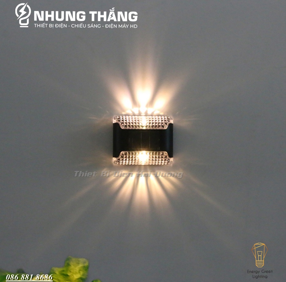 Đèn Gắn Tường Hiệu Ứng XY MT-1231 - Sử Dụng Năng Lượng Mặt Trời - Chống Nước IP65