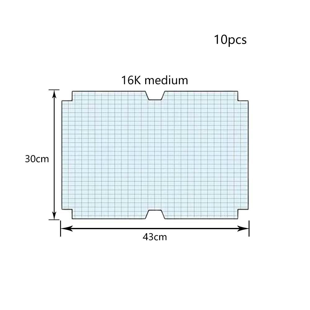 Set 10/30 Tấm Phim Mờ Trong Suốt Dán Sách Kiểu Đơn Giản/Trung Học Tiện Dụng