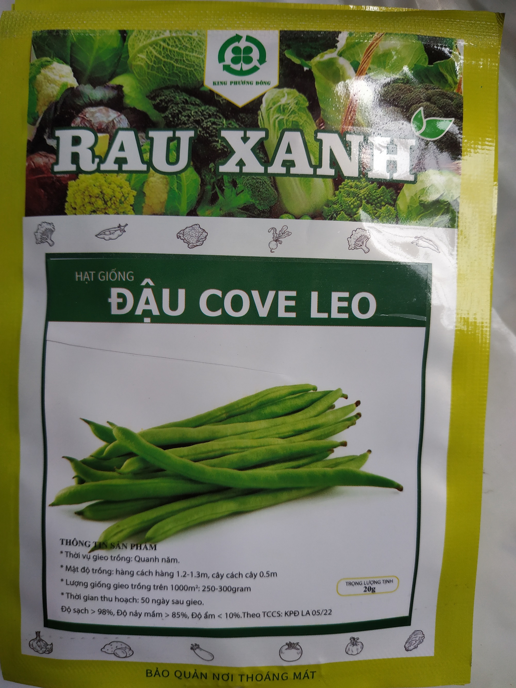 Hạt giống ĐẬU COVE LEO - gói 20 gram