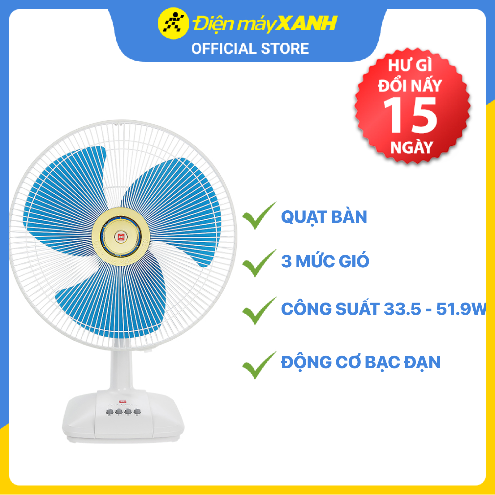 Quạt bàn KDK A40B - Hàng chính hãng