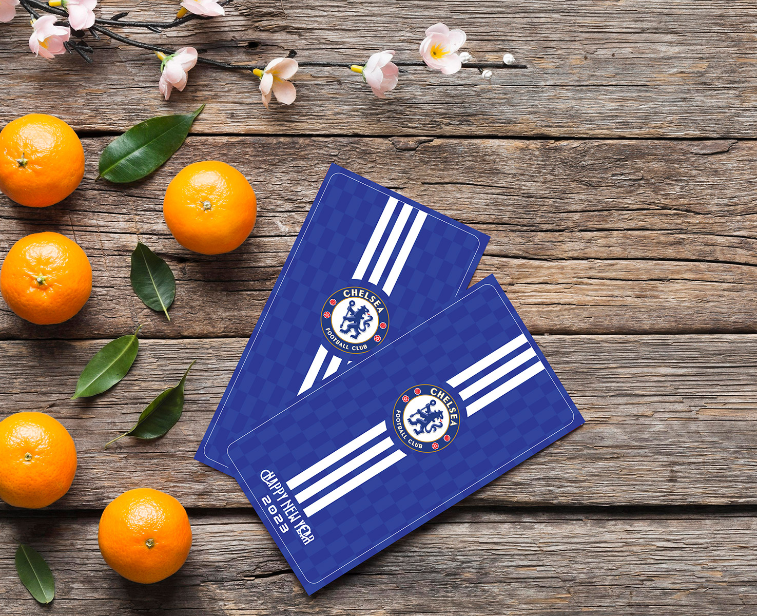 Combo 10 Bao Lì Xì Năm Mới 2023 Quý Mão (FC Chelsea) 8X16cm - May Mắn - Sang Trọng - Siêu Ý Nghĩa