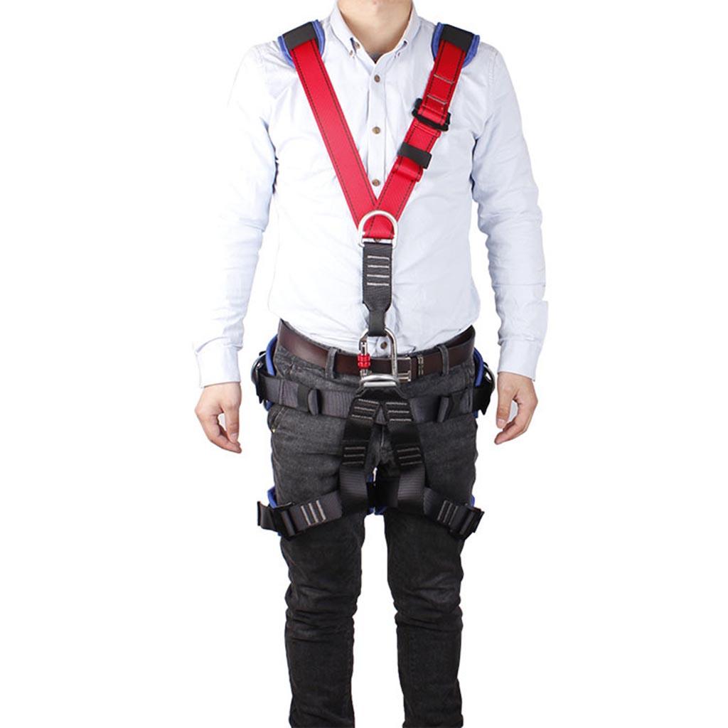 Mountaineering Safety Harness Belt Shoulder Strap Rock Climbing Aerial Work