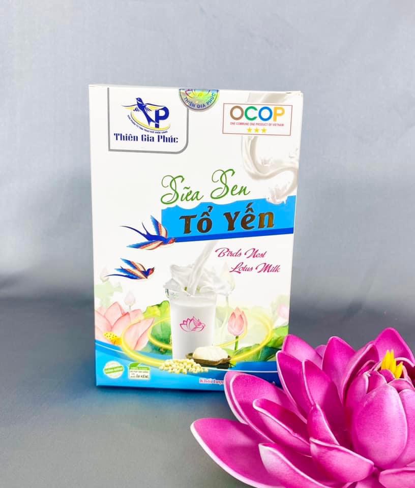 Sữa sen yến Thiên Gia Phúc 150g 10 gói (Hộp mềm)