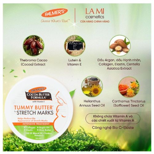 Bơ dưỡng ẩm rạn da cuối thai kỳ Palmer's 125g