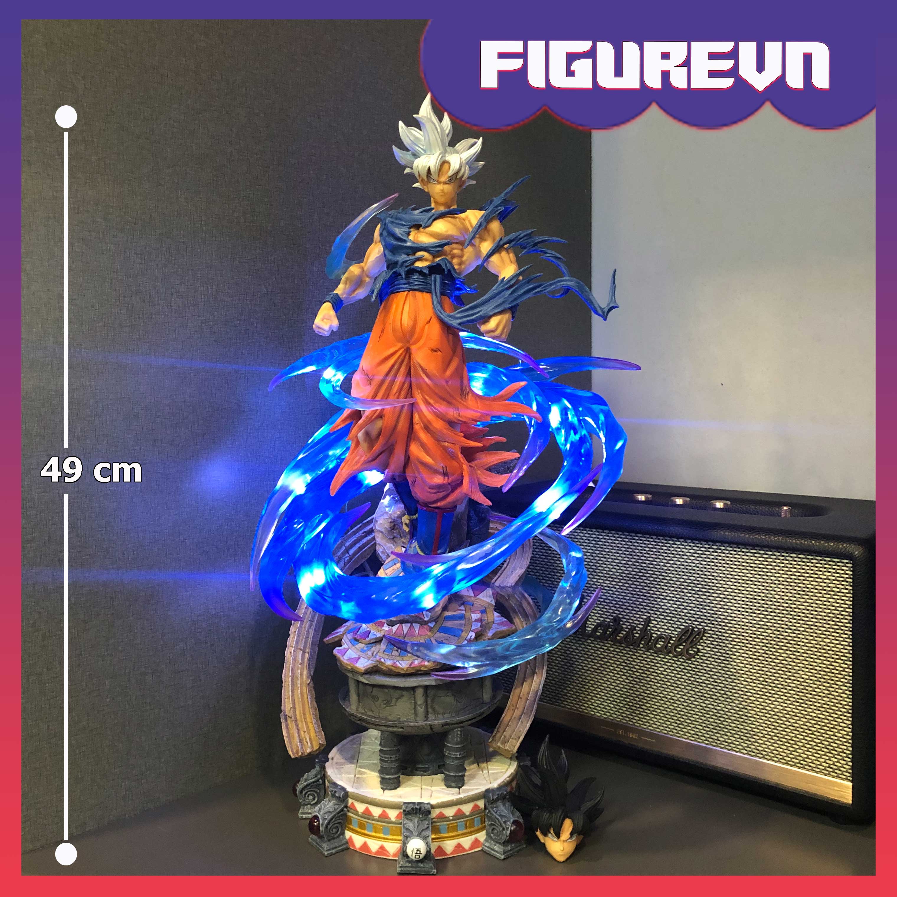 Mô hình Son Goku bản năng vô cực 49 cm có LED - Dragon Ball
