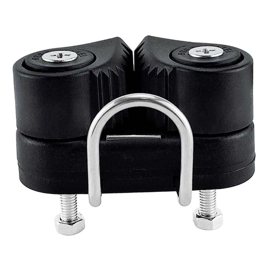 2pcs Black Aluminum Sailboat Cam Cleat Fast Entry Cam Cleat Sailing Hardware