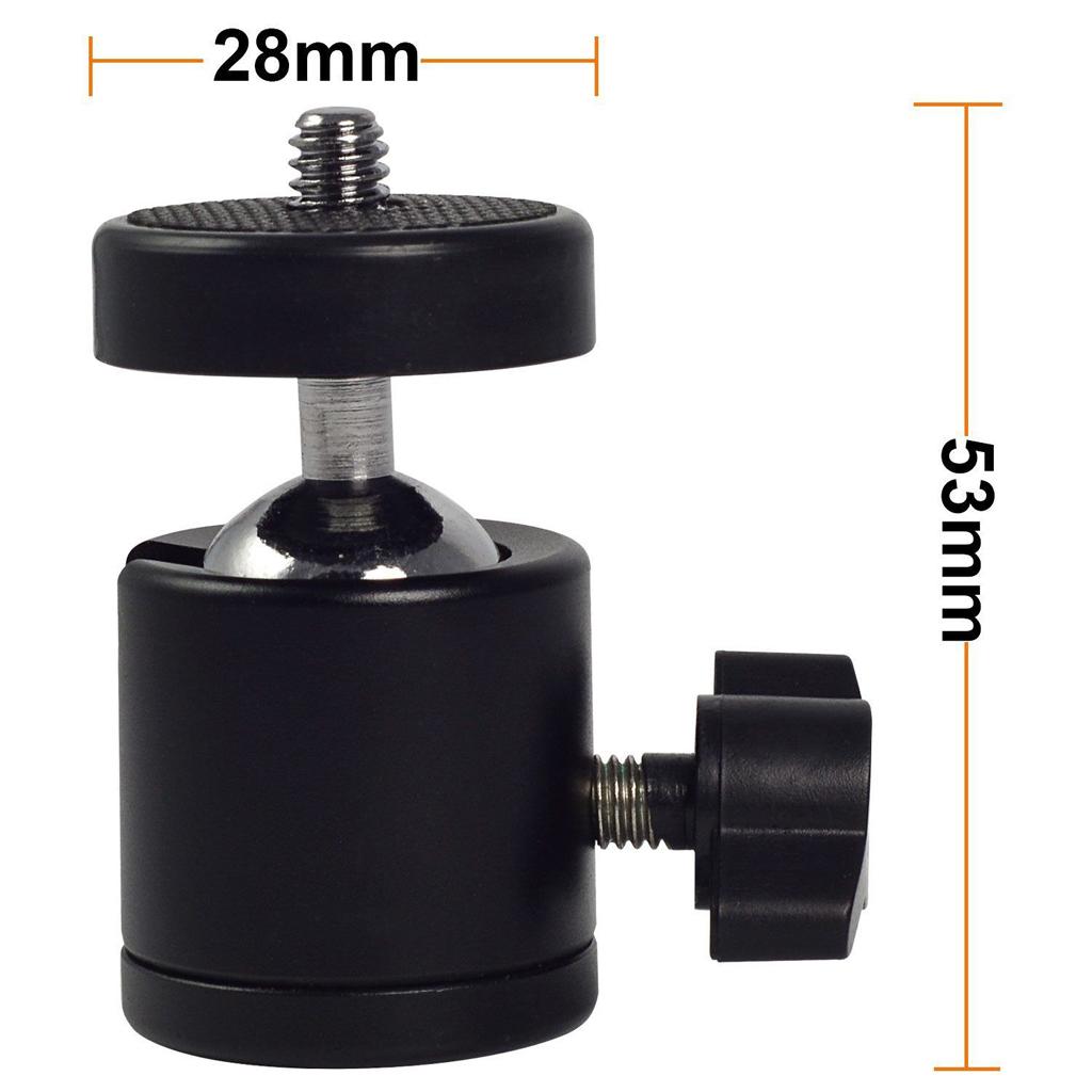 1/4 Screw Tripod Ball Head Bracket Holder Mount Ballhead for DSLR Camera