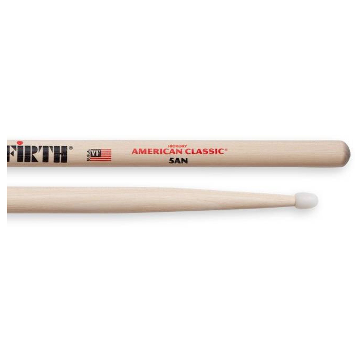 Dùi Trống Vic Firth Đầu Nhựa 5AN, 7AN - American Classic Hickory Drumsticks Hàng Chính Hãng - Kèm Móng Gẩy DreamMaker