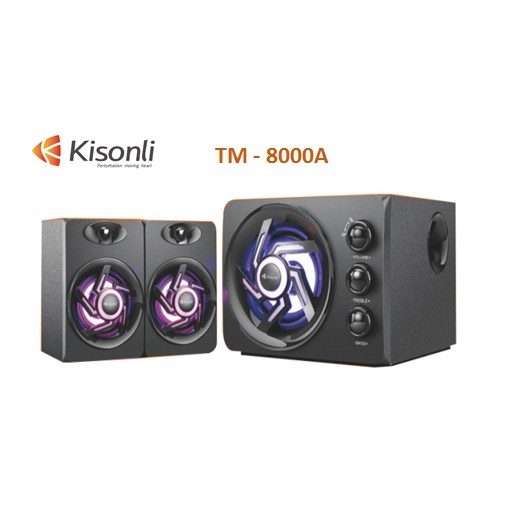 Loa 2.1 Kisonli TM-8000A Bluetooth - AC 220V - JL - HÀNG CHÍNH HÃNG