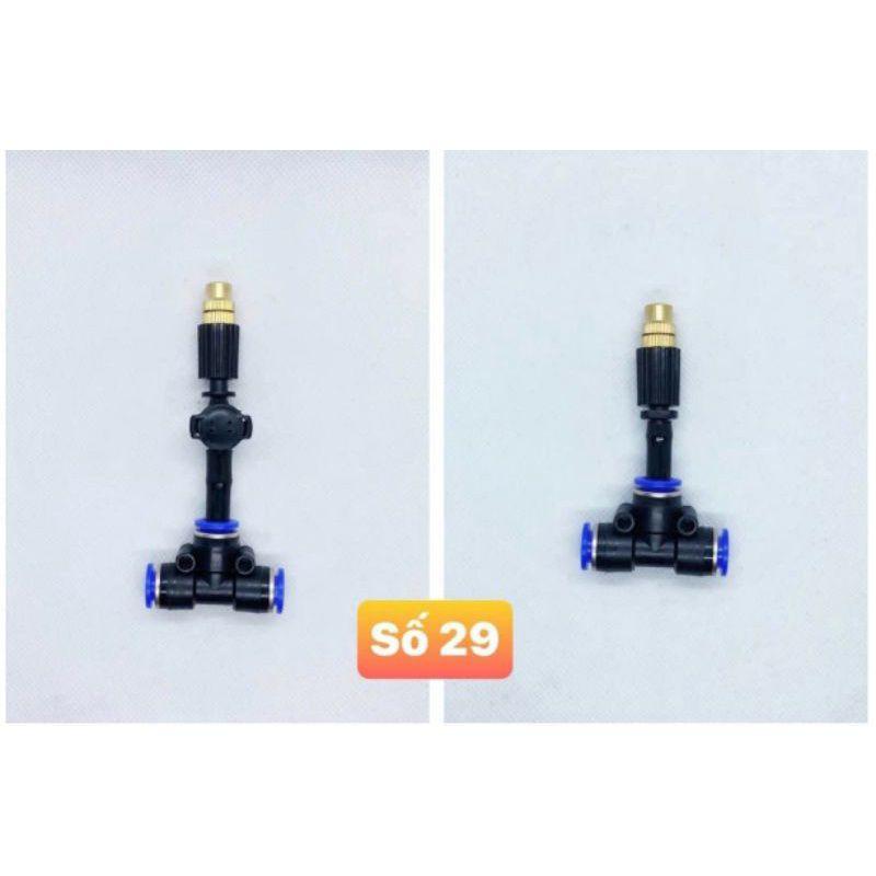 Béc phun sương 1 hướng đồng 8mm lắp đường ống 8 hoặc 21mm