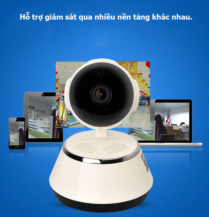 Camera IP wifi giám sát chống trộm V380 pro - Tính năng đàm thoại hai chiều, theo dõi và phát hiện chuyển động, Full HD 1080p, xoay đa chiều góc rộng 360, cảm biến hồng ngoại ban đêm, dễ dàng lắp đặt và vị trí để linh hoạt.