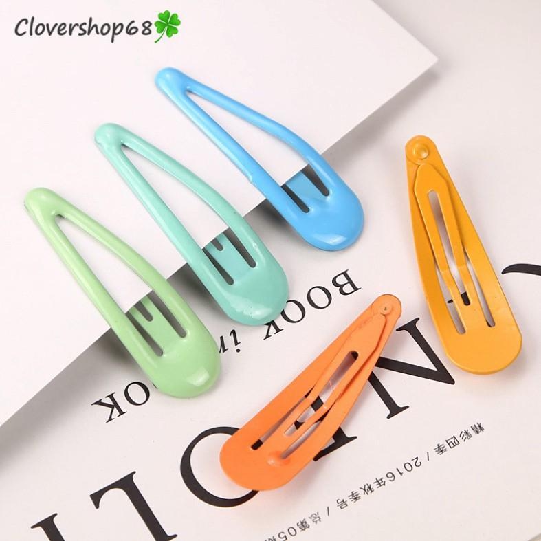 Kẹp tóc giọt nước mầu trơn