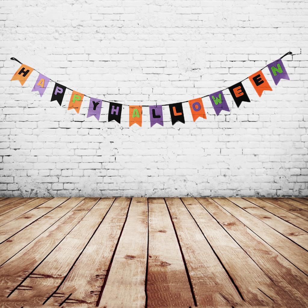 Happy Halloween Bunting Banner Pennant Garland Party Hanging Decoration